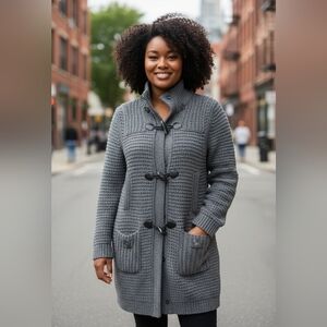 Bark womens Toggle Wool Blend Heavy Coat.  Size Large